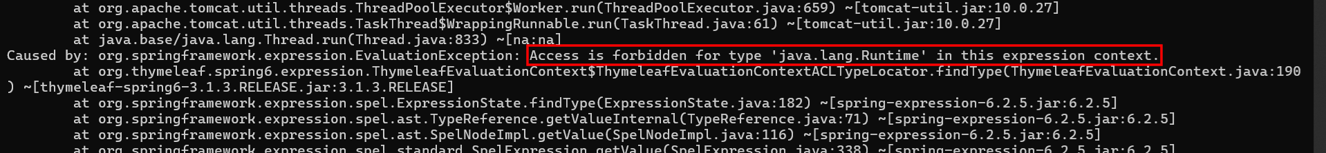 Process error